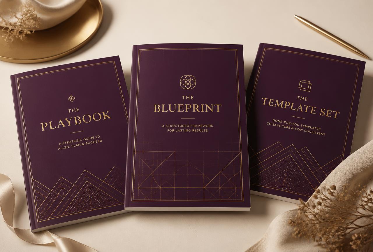 The Lovable Build Playbook, Planning Blueprint and template set shown as premium digital documents